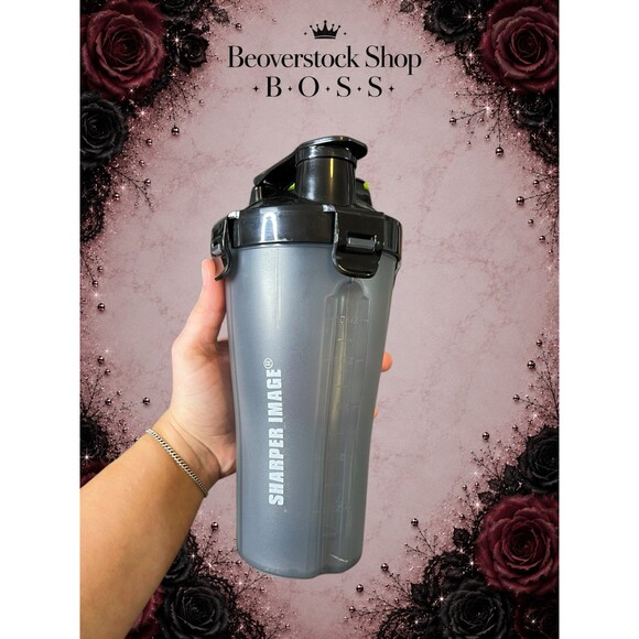 Sharper Image Other - Sharper Image Dual Compartment Protein Shaker Bottle Gray Black Green